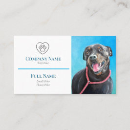 Cartão De Visita Business Card with painting of flowers