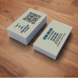Cartão De Visita Business Card with QR Code |  Modern Design