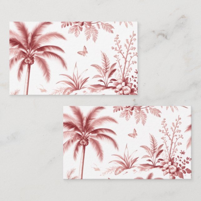 Cartão De Visita Business cards luxurious pink for business owners  (Frente/Verso)