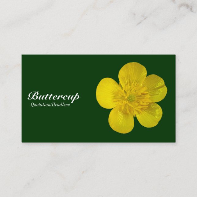 Cartão De Visita ButterCup - Verde escuro 003300 (Frente)