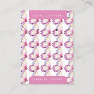 Cartão De Visita Butterflies Handmade DIY Jewelry Display Card
