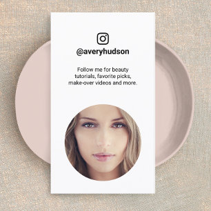 Cartão De Visita Ca comercial do Marketing de Mídia Social Instagr