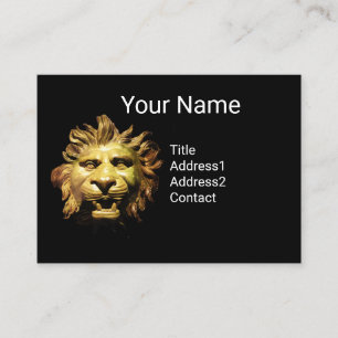Cartão De Visita CABEÇA DE LION EM BRONZE Figurehead Navio Antiquad
