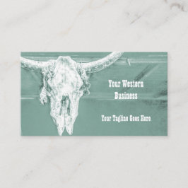 Cartão De Visita Cabeça de Vaca, Touro Branco, Teada, Russa, Ociden