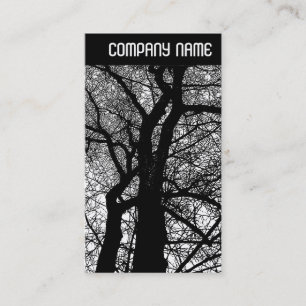 Cartão De Visita Cabeçalho V - Árvores de Alto Contraste