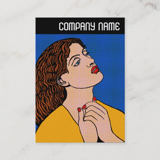 Cartão De Visita Cabeçalho V - Pop Grrl Pré-Raph (Frente)