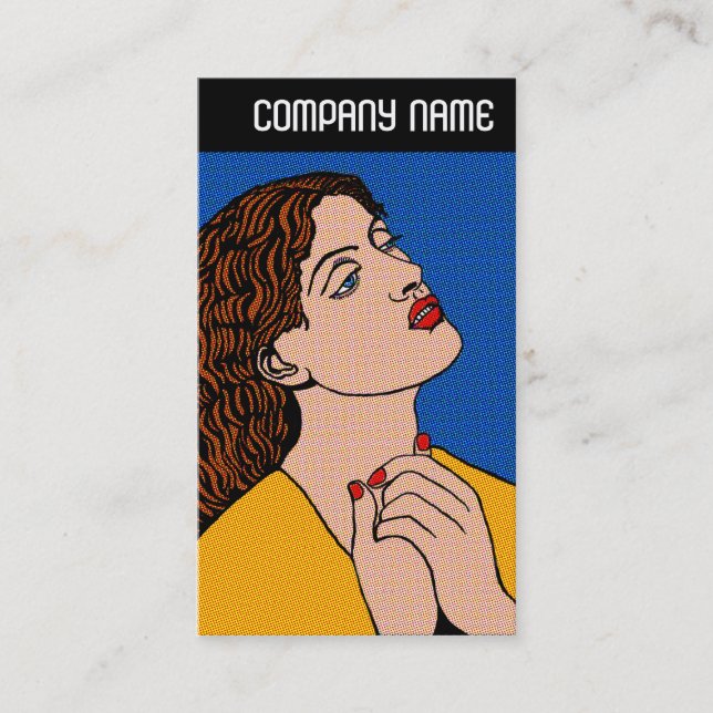 Cartão De Visita Cabeçalho V - Pop Grrl Pré-Raph (Frente)