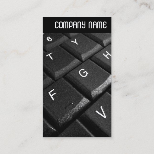 Cartão De Visita Cabeçalho V - Teclado Notebook (Frente)