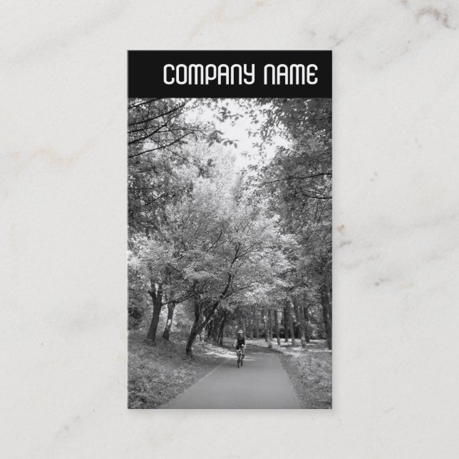 Cartão De Visita Cabeçalho V - Via Cíclica B&W (Frente)