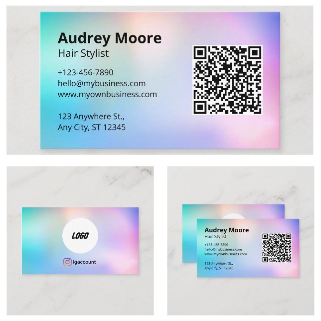 Cartão De Visita Cabeleireiro (Hair Stylist Business Card
)