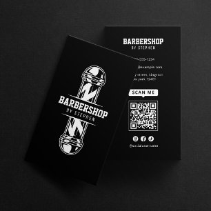 Cartão De Visita Cabeleireiro Barbeiro Ousado Cabeleireiro Estilist