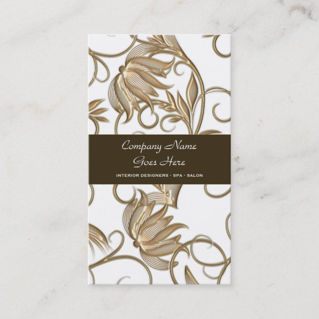 Cartão De Visita Cabeleireiro dos termas do salão de beleza de (Frente)