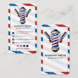 Cartão De Visita Cabeleireiro Estilista Profissional Barbearia