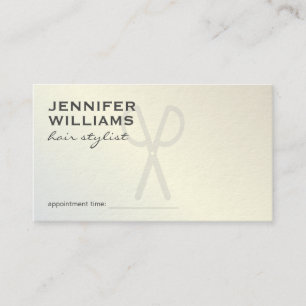 Cartão De Visita Cabeleireiro moderno do salão de beleza