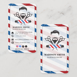 Cartão De Visita Cabeleireiro Profissional Barbearia