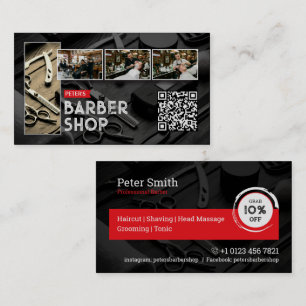 Cartão De Visita Cabeleireiro, Salão, Barbeiro Profissional