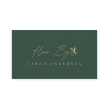 Cabelereiro Luxo Verde Dourado com Fidelidade
