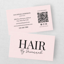 Cabelereiro Moderno Código QR Rosa Blush