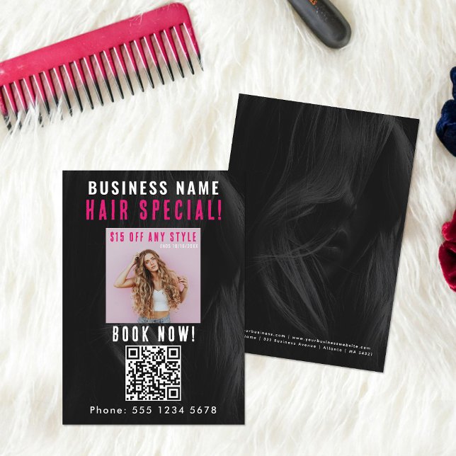Cartão De Visita Cabelo de beleza especial unhas salão salão cabele (Hair Special Beauty Hair Nail Salon Hairdresser Business Card)