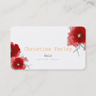 Cartão De Visita Cabelo de Boston de Nova York