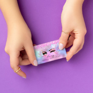 Cartão De Visita Cabelos De Cabelos De Csobrancelhas Brilhantes