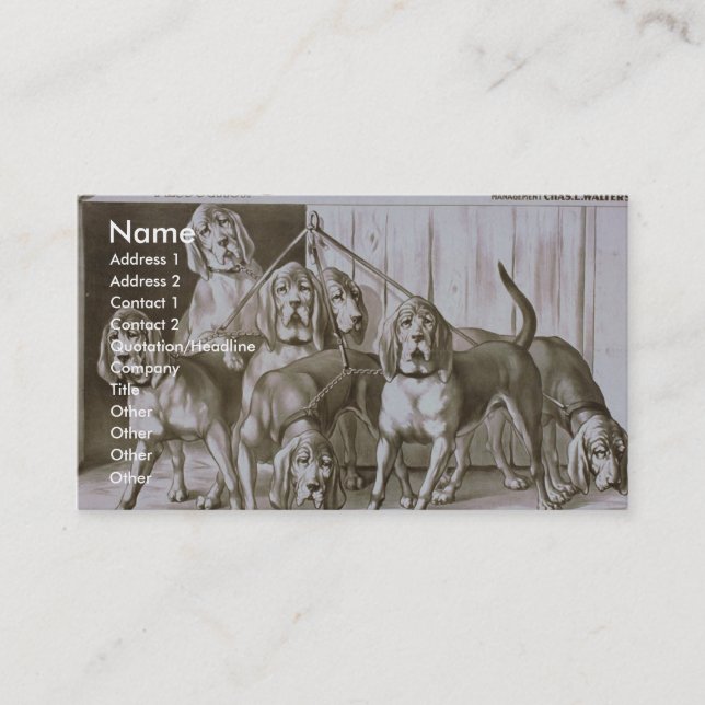 Cartão De Visita Cabine do tio Tom (Frente)