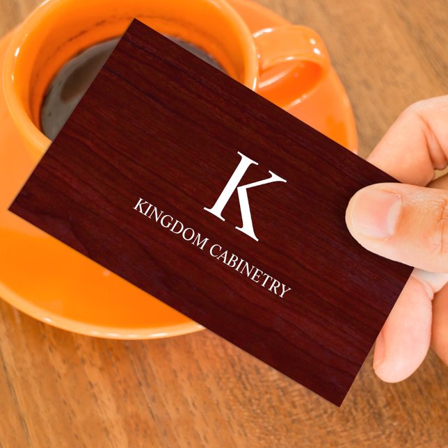 Cartão De Visita Cabinet Maker Business Card Template (Criador carregado)