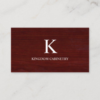 Cartão De Visita Cabinet Maker Business Card Template