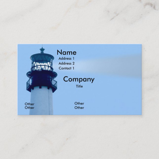 Cartão De Visita Cabo Florida Lightwouse (Frente)