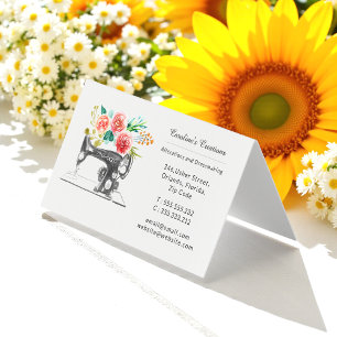 Cartão De Visita Caçador Floral De Alcatrão De Semente