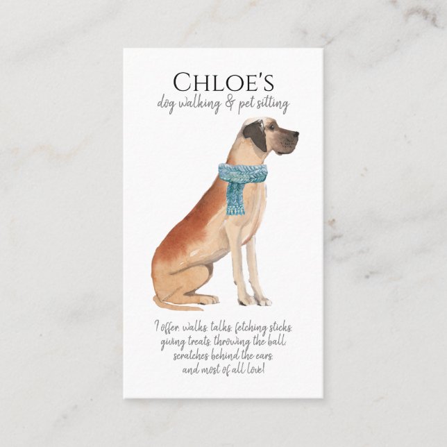 Cartão De Visita Cachorro Cachorro Marcado Adorável (Frente)