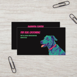 Cartão De Visita Cachorro Cachorro Preto