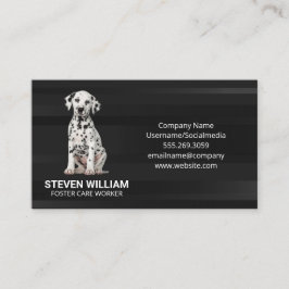 Cartão De Visita Cachorro Dalmaciano