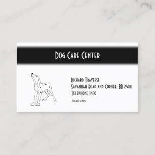 Cartão De Visita Cachorro Dalmático