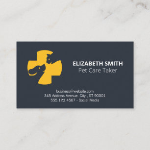 Cartão De Visita Cachorro Formador Abrigo para animais