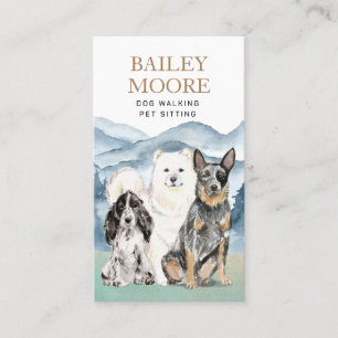 Cartão De Visita Cachorro Marinho Russo Adventures Pet Sitter