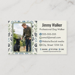 Cartão De Visita Cachorro Profissional Passador de Foto Personaliza