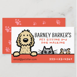 Cartão De Visita Cachorro Sentado Cachorro Guiné Suíno Cachorro Cac