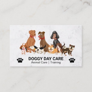Cartão De Visita Cachorro  Serviços animais  Grupo de Cães
