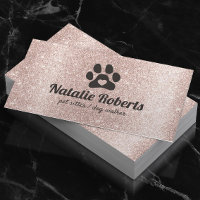 Cachorro Walker Pet Sitter Paw Rosa Dourado