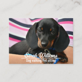 Cartão De Visita Cachorro Walker Pet Sitting Care Puppy
