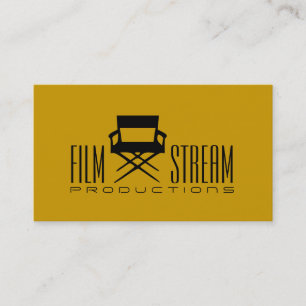 Cartão De Visita Cadeira de Diretor de Filme Moderno Produtor de Fi