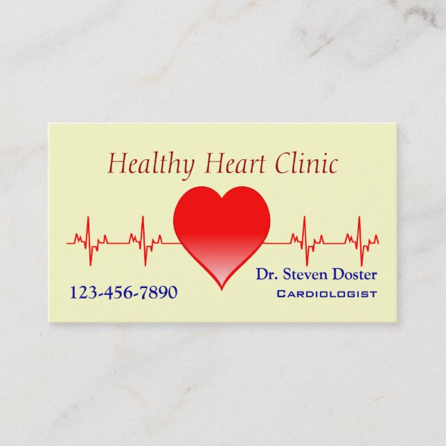 Cartão De Visita Cadiólogo (Frente)