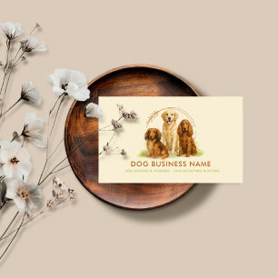 Cartão De Visita Cães Aquarela Pet Sitter Walker
