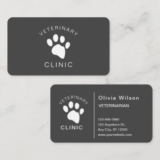 Cartão De Visita Cães Gatos Veterinários Solteiros Veterinários