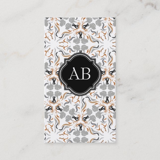 Cartão De Visita Cães Marrons da Moda (Frente)