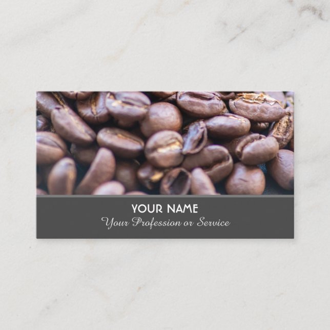 Cartão De Visita Café barista elegante (Frente)