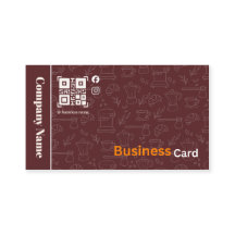 Cartão de Visita Café Burgundy Blush Coffee