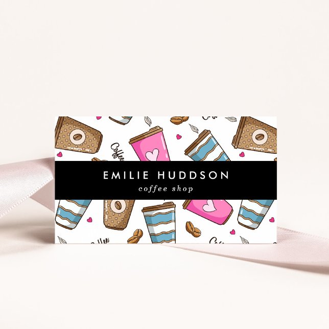 Cartão De Visita Café, Café Feijão, Barista, Compro Café (Criador carregado)