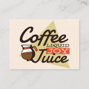 Cartão De Visita Café Com Sobremesa É Alegria Líquida